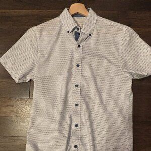 Men's Con.Struct 4-way stretch Slim Fit Short Sleeve Button down shirt